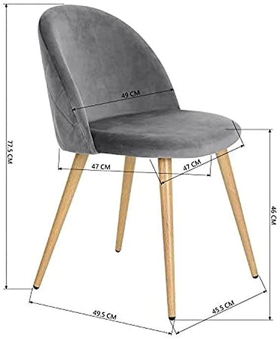 Velvet Chair Dimension